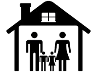 Household icon representing family-centered care